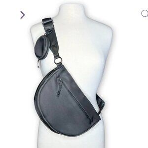 Iris & Rainbow Pockets Full of Hope Cross Body Bag with Extended Strap-Gray